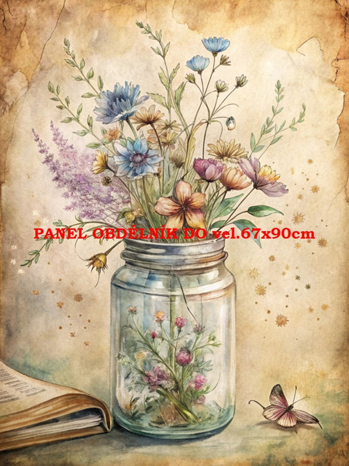 Bavlněný panel 7x10 cm