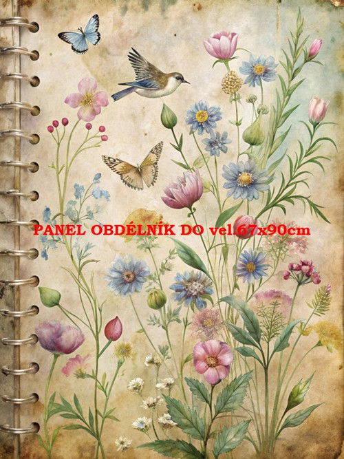 Bavlněný panel 7x10 cm