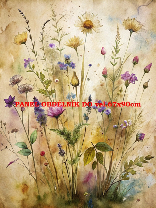 Bavlněný panel 7x10 cm