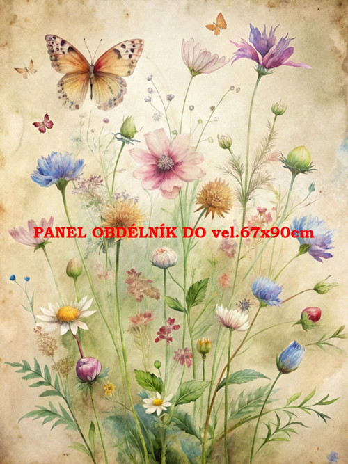 Bavlněný panel 7x10 cm