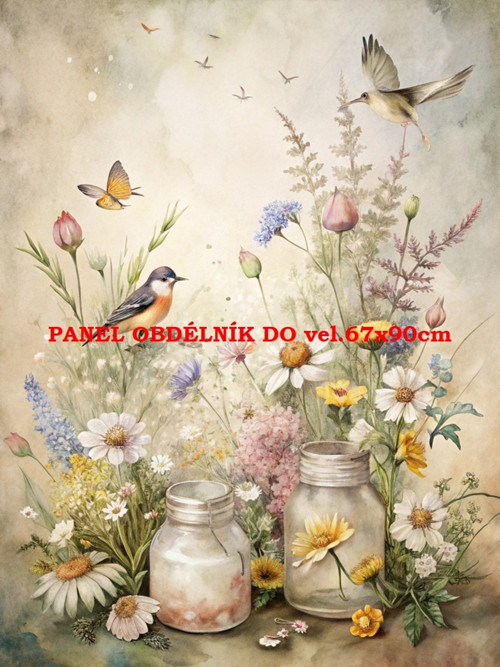 Bavlněný panel 7x10 cm