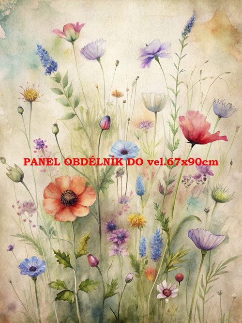 Bavlněný panel 7x10 cm