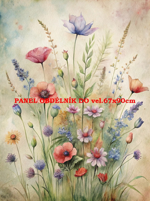 Bavlněný panel 7x10 cm