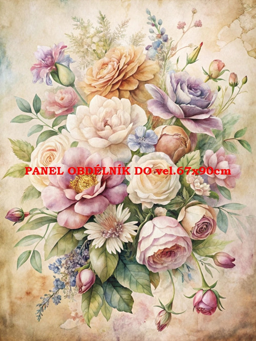Bavlněný panel 7x10 cm