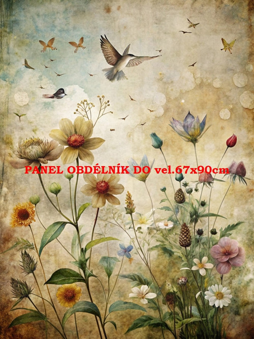 Bavlněný panel 7x10 cm