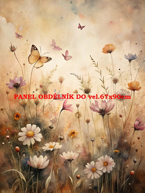 Bavlněný panel 7x10 cm