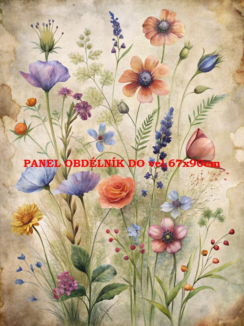 Bavlněný panel 7x10 cm