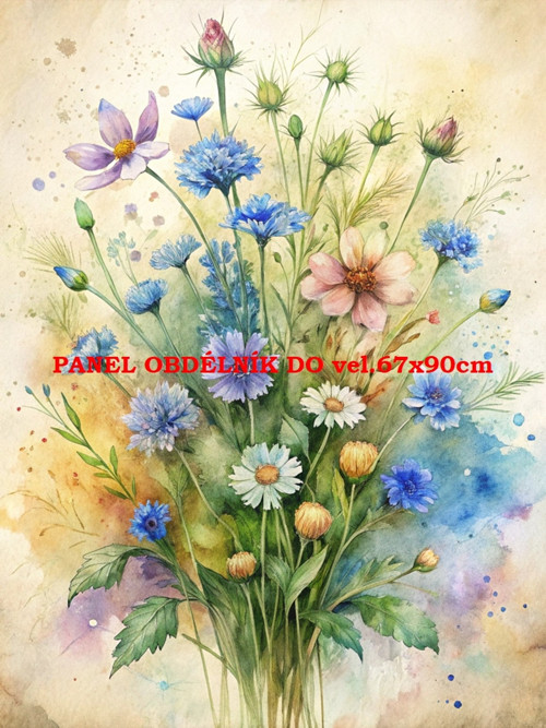 Bavlněný panel 7x10 cm