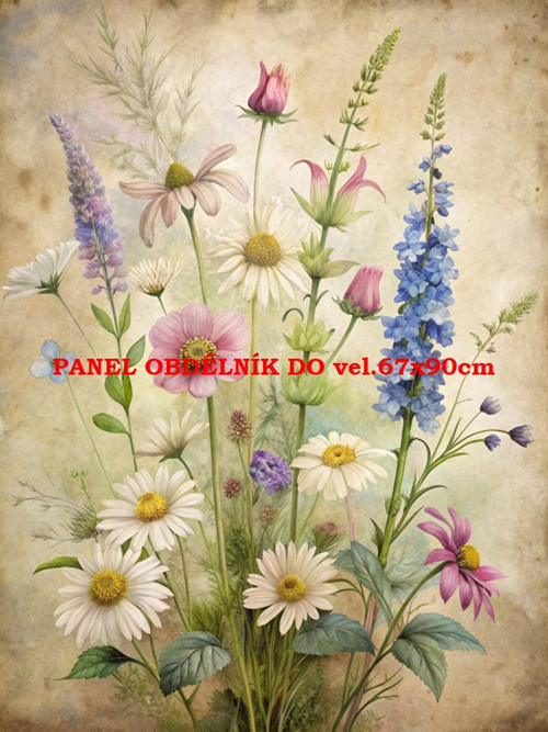 Bavlněný panel 7x10 cm