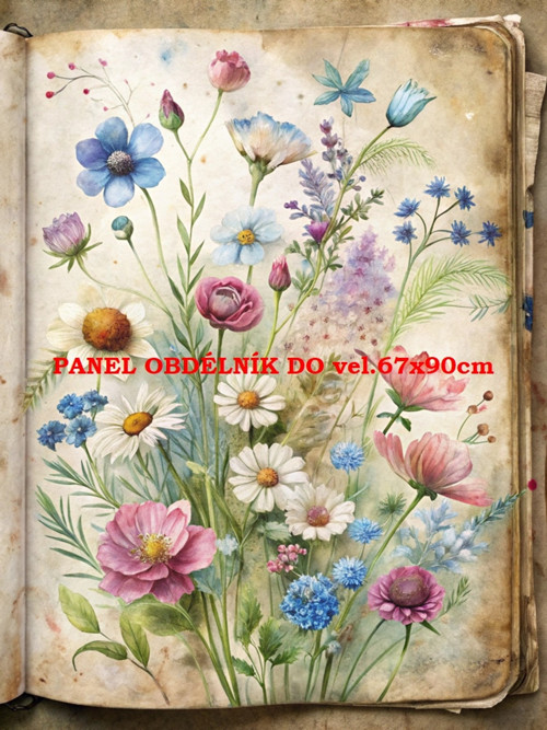 Bavlněný panel 7x10 cm