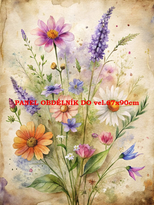 Bavlněný panel 7x10 cm