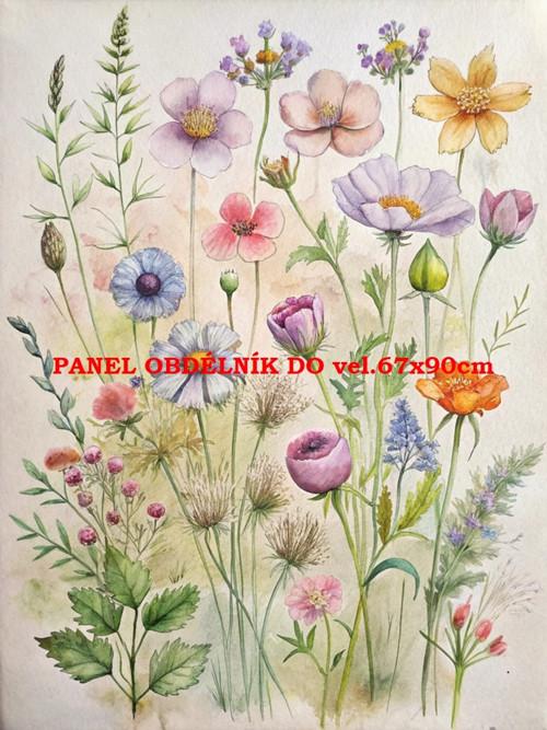 Bavlněný panel 7x10 cm