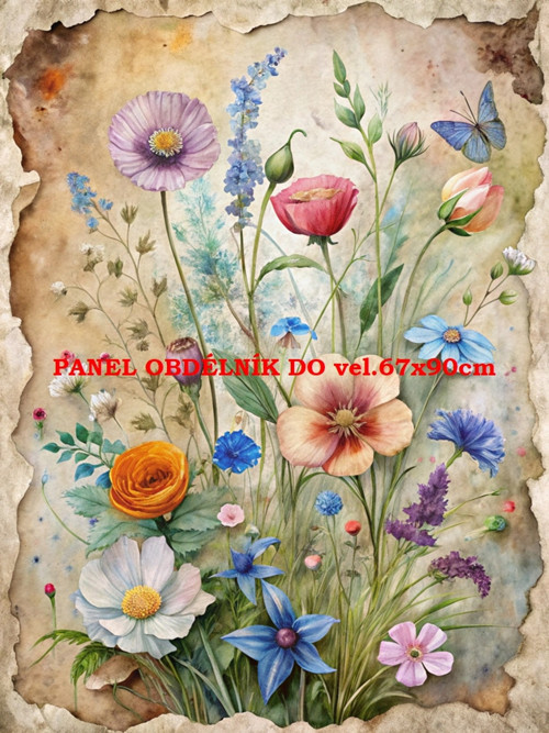 Bavlněný panel 7x10 cm