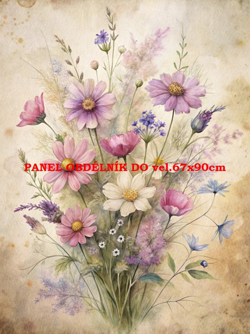 Bavlněný panel 7x10 cm