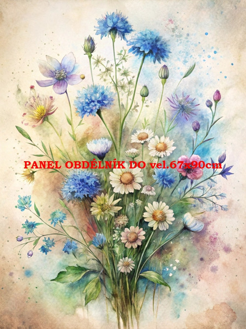 Bavlněný panel 7x10 cm