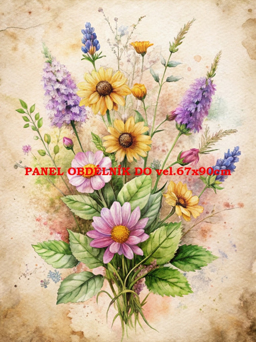 Bavlněný panel 7x10 cm