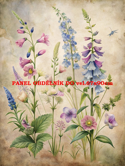 Bavlněný panel 7x10 cm
