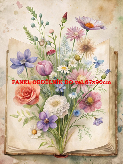 Bavlněný panel 7x10 cm
