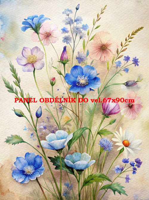 Bavlněný panel 7x10 cm