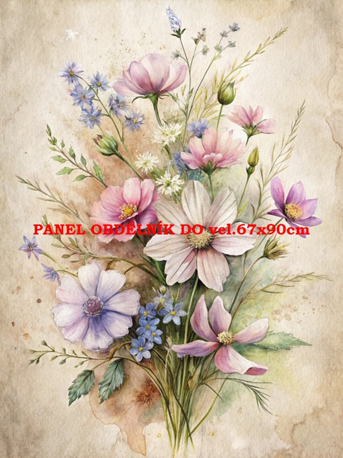 Bavlněný panel 7x10 cm