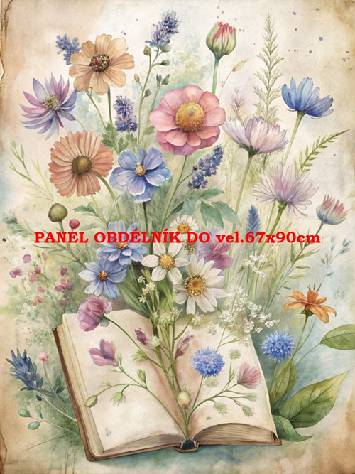 Bavlněný panel 7x10 cm