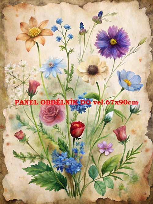 Bavlněný panel 7x10 cm