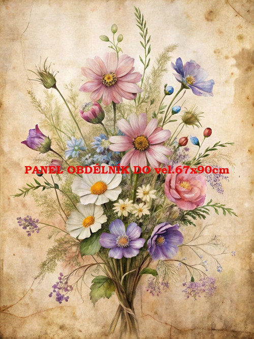 Bavlněný panel 7x10 cm