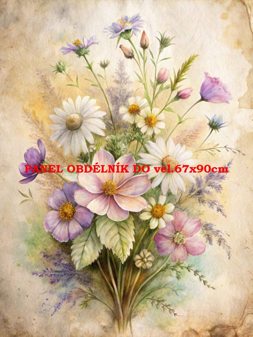 Bavlněný panel 7x10 cm
