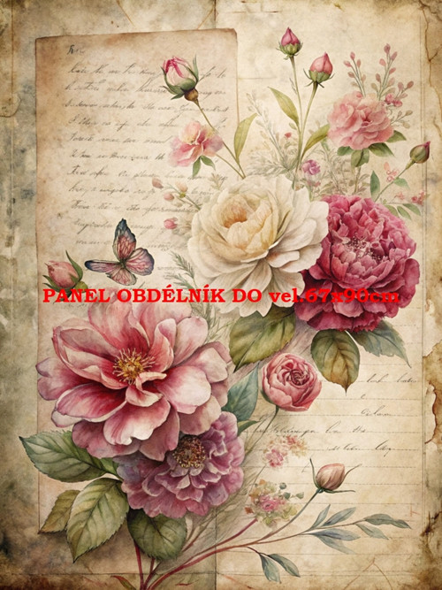 Bavlněný panel 7x10 cm