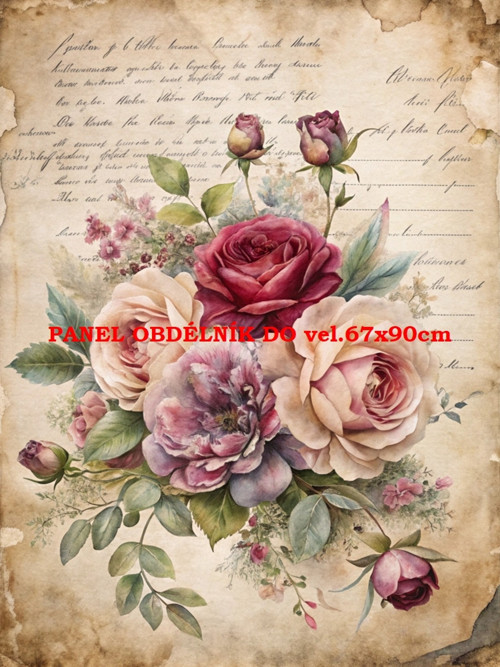 Bavlněný panel 7x10 cm