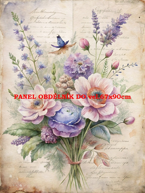 Bavlněný panel 7x10 cm