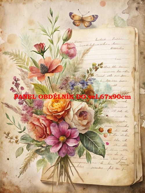 Bavlněný panel 7x10 cm