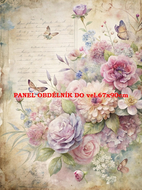 Bavlněný panel 7x10 cm