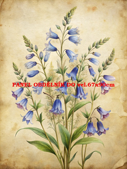 Bavlněný panel 7x10 cm