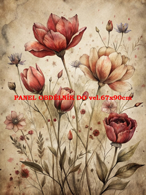Bavlněný panel 7x10 cm — foto 1