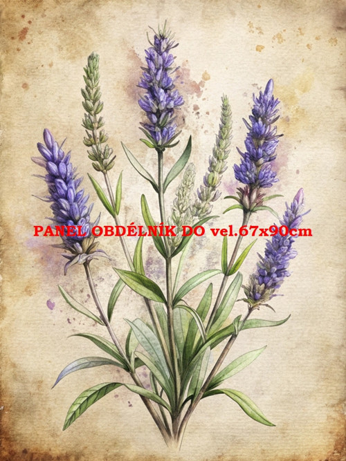 Bavlněný panel 7x10 cm