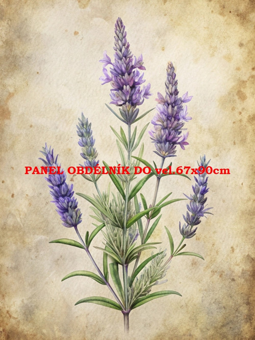 Bavlněný panel 7x10 cm