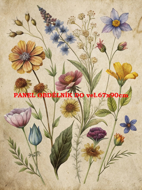 Bavlněný panel 7x10 cm