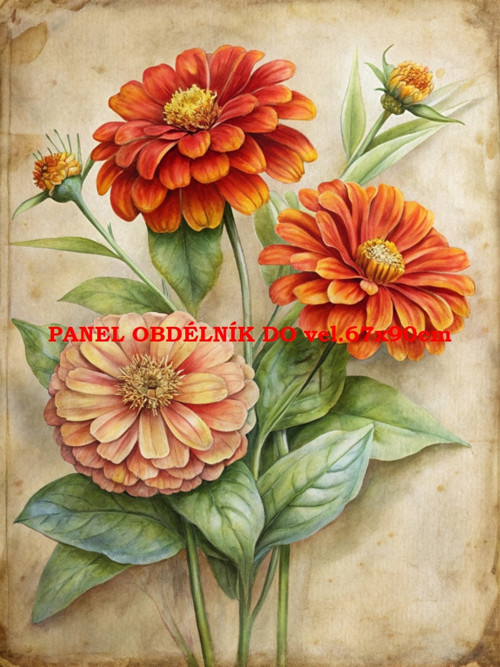 Bavlněný panel 7x10 cm