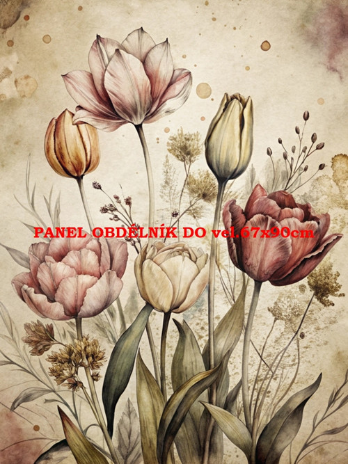 Bavlněný panel 7x10 cm