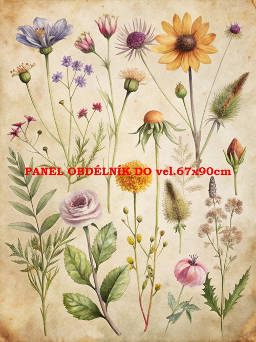 Bavlněný panel 7x10 cm