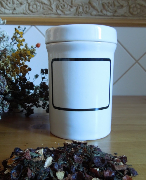 Stará značená porcelánová dóza - stojatka