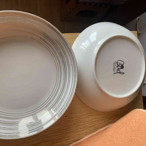 Talíře porcelánové hluboké sada 5 ks