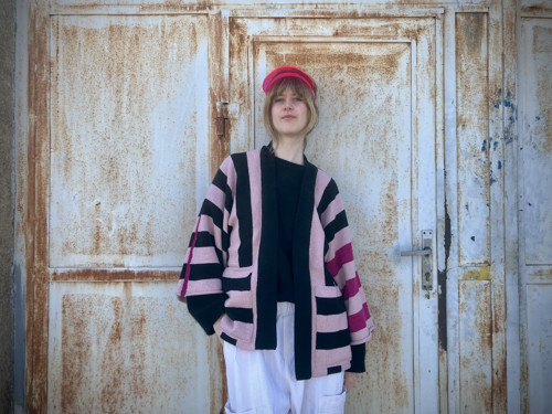 STRIPE! pruhované kimono Visor