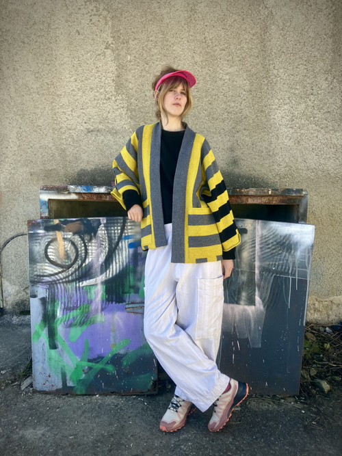 STRIPE! pruhované kimono Bumble