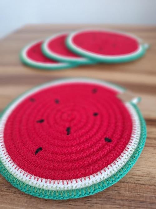 Podtácek 13cm meloun set 4ks