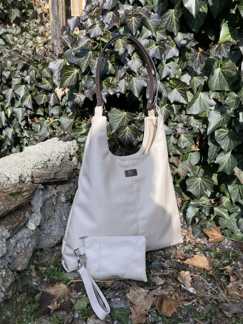 Hobo bag krémová