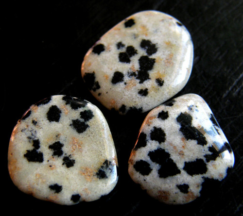 Jaspis dalmatin - tromlované kousky - sada — foto 1