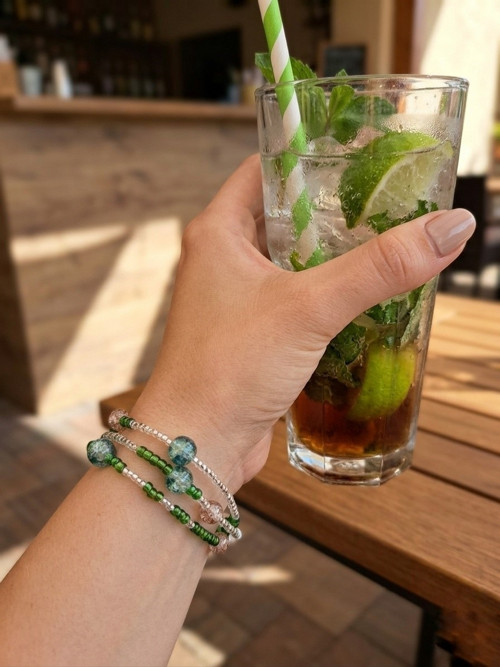 Mojito - dámský korálkový náramek