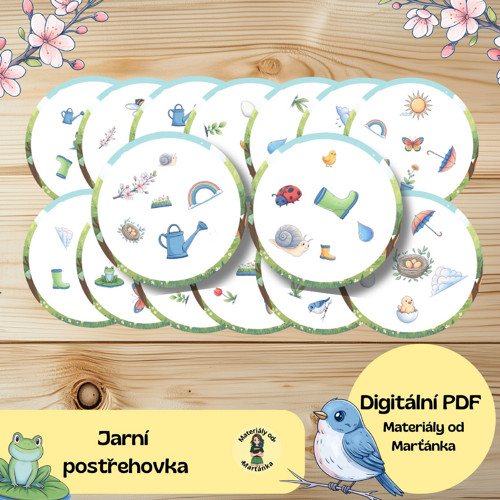 Jarní postřehovka – vzdělávací hra pro děti (PDF)